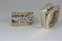 Two matching customized Diamond Rings