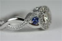 Blue Sapphire Diamond Ring