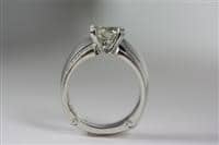 Custom Platinum and Hidden Diamond Ring