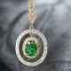 Custom Necklace with Emerald Stone